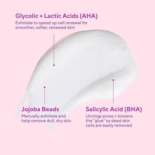 imageMurad AHABHA Exfoliating Cleanser TripleAction Cleansing Exfoliator with Salicylic Lactic ampamp Glycolic Acids Creamy Face Wash Removes Dull Dry Skin for Smoother Softer Skin5 Fl Oz Pack of 1