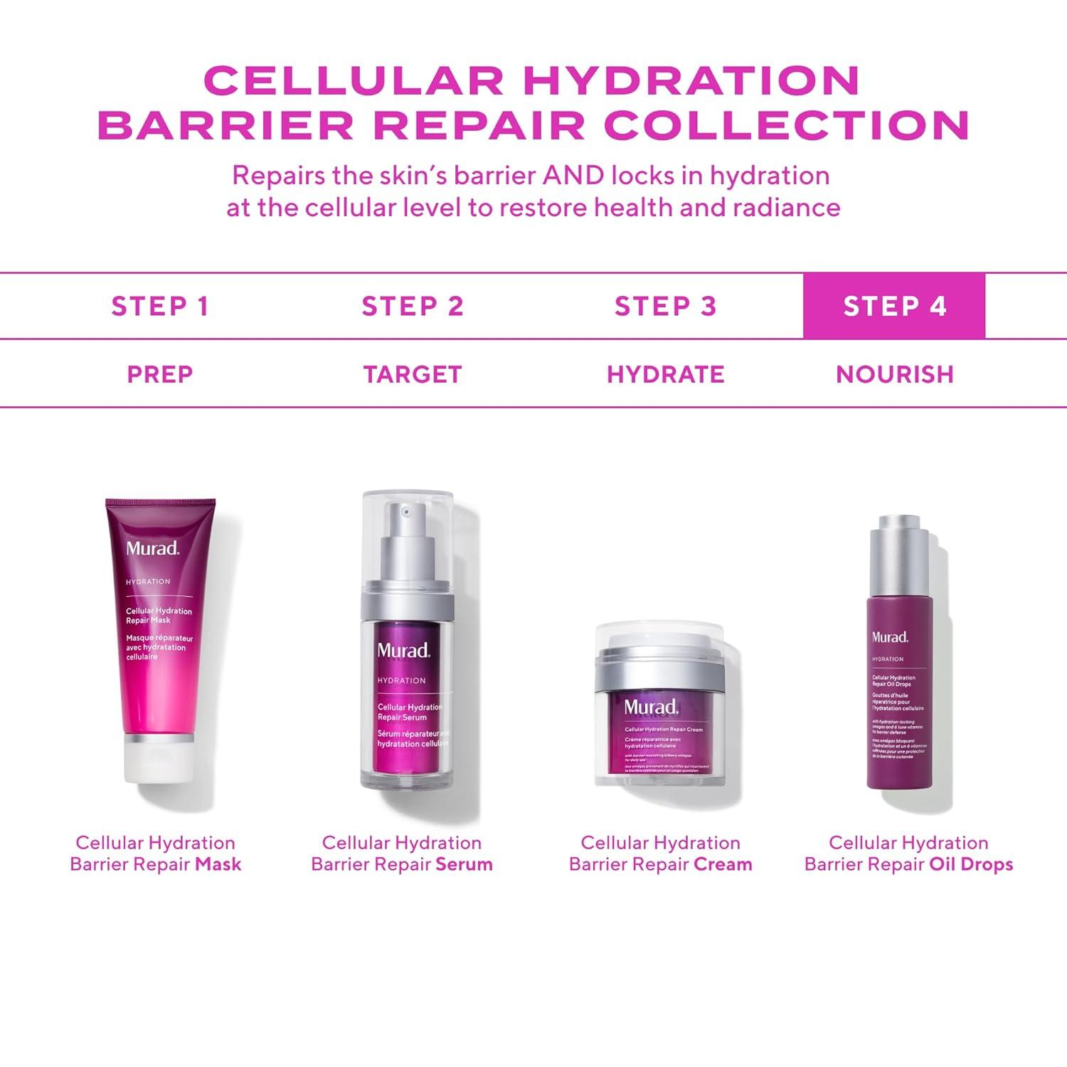 imageMurad Cellular Hydration Repair Oil Drops Hydrating Facial Oil for Dry Dehydrated Skin Strengthens Skin Barrier Boosts Radiance ampamp Smoothness Lightweight FastAbsorbing Formula 10 oz