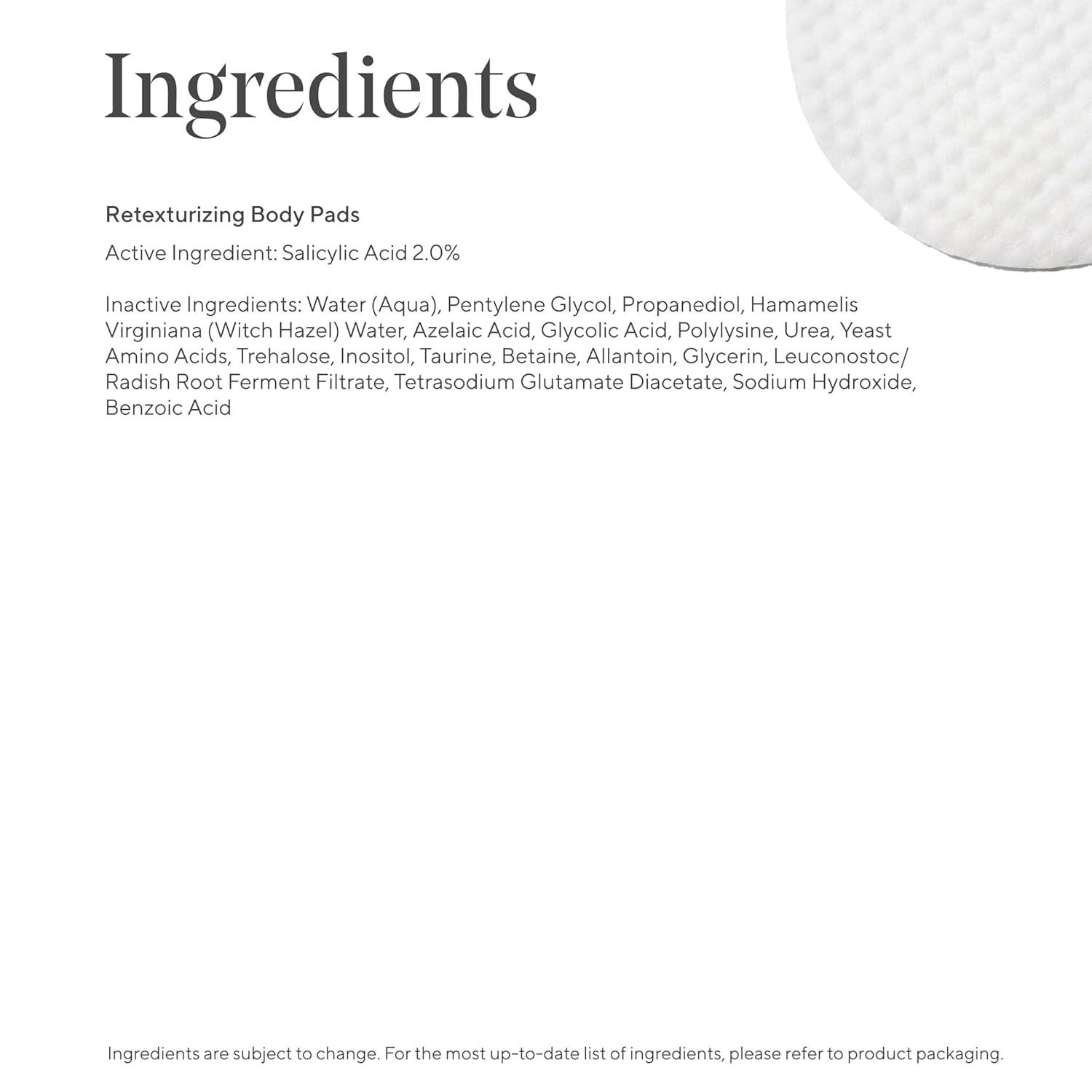 imageMurad Retexturizing Body Pads AcneFighting Exfoliating Pads with Azelaic Salicylic and Glycolic Acid for Acne Breakouts Smoothing KP Bumps and Soothing Aggravated Skin 45 Pads