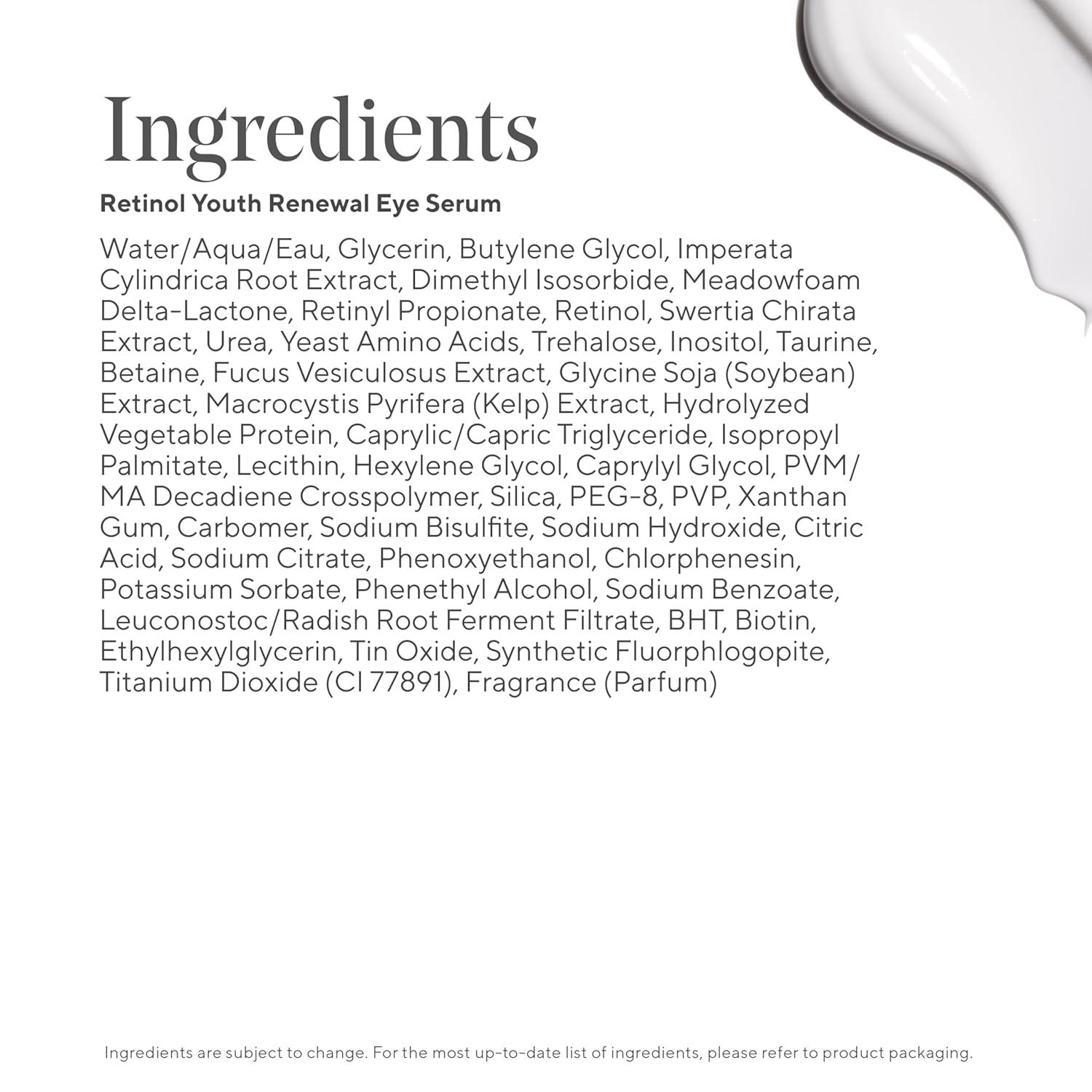 imageMurad Retinol Youth Renewal Eye Serum Retinol Eye Serum Visibly Improves Undereye Puffiness Dark Circles and Reduces the Appearance of Fine Lines Gentle Enough for Nightly Use 05 oz