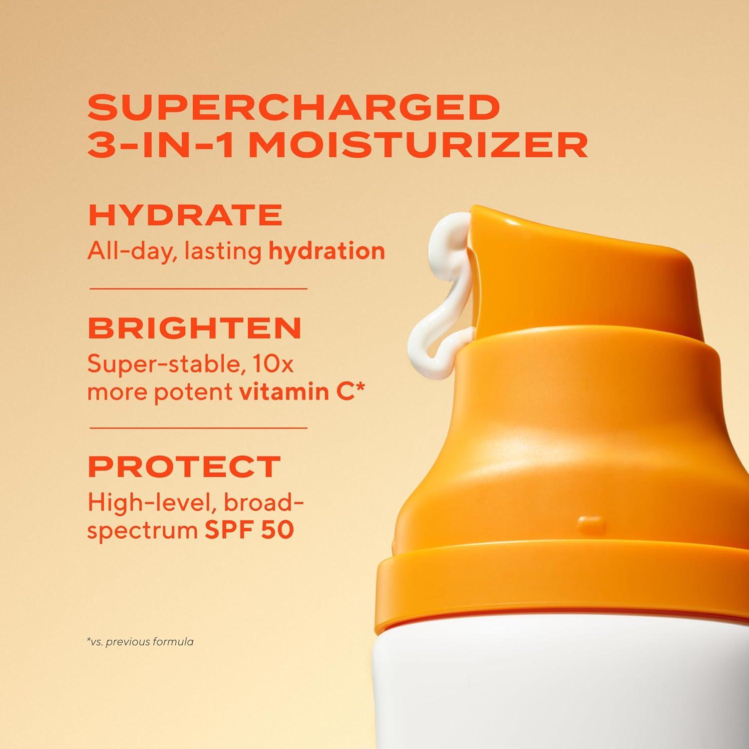 imageMurad Superactive Brightening Moisturizer SPF 50 Travel Vitamin C Packed Hydrating Ulta Sheer Facial Sunscreen WLipidboosting Technology for Preventative Aging Protection from UVAUVB 08 Fl Oz