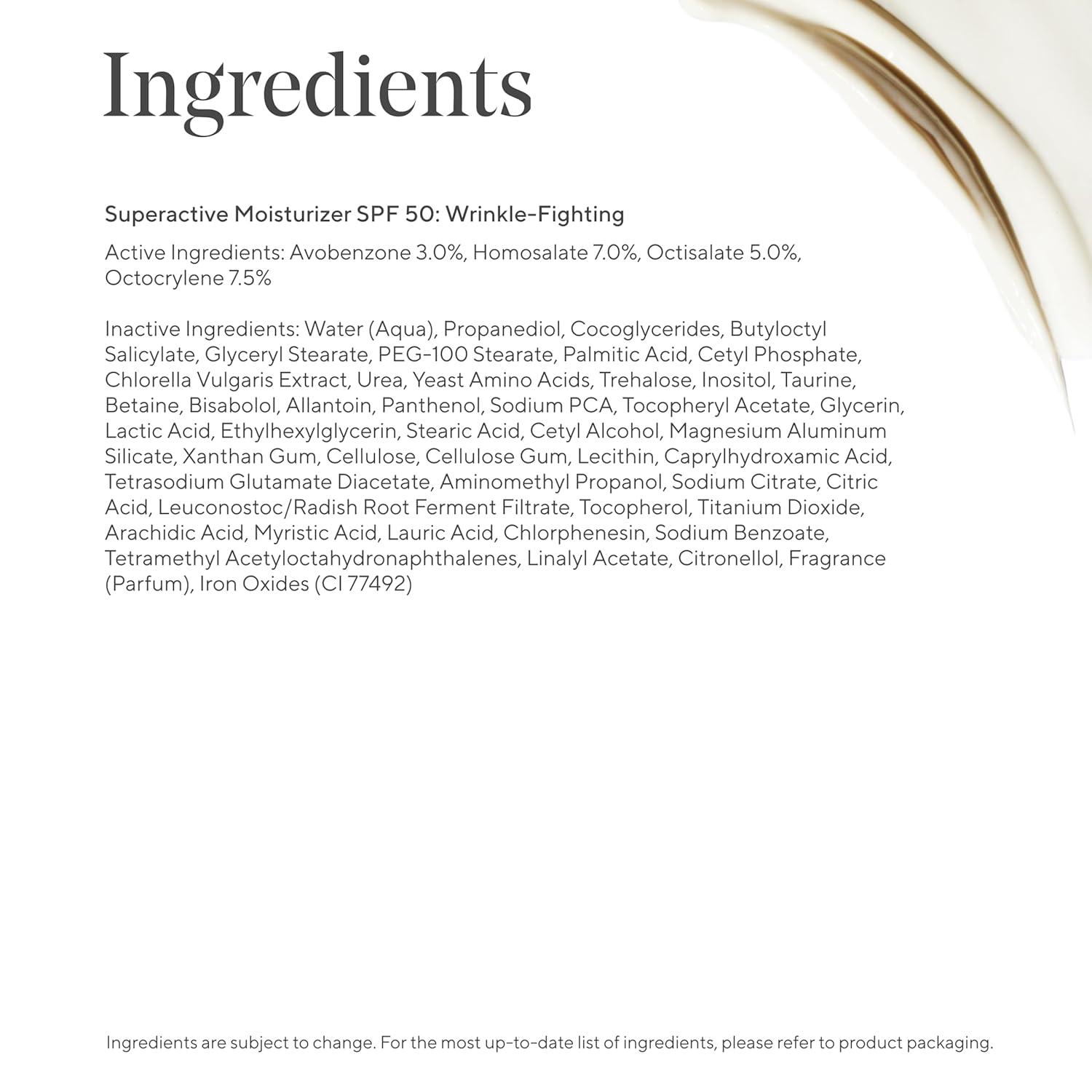 imageMurad Superactive WrinkleFighting Moisturizer SPF 50 BioRetinoid Ultra Sheer Facial Sunscreen Gently Targets Fine Lines and Wrinkles With Aging Protection From UVBUVA 17Fl Oz