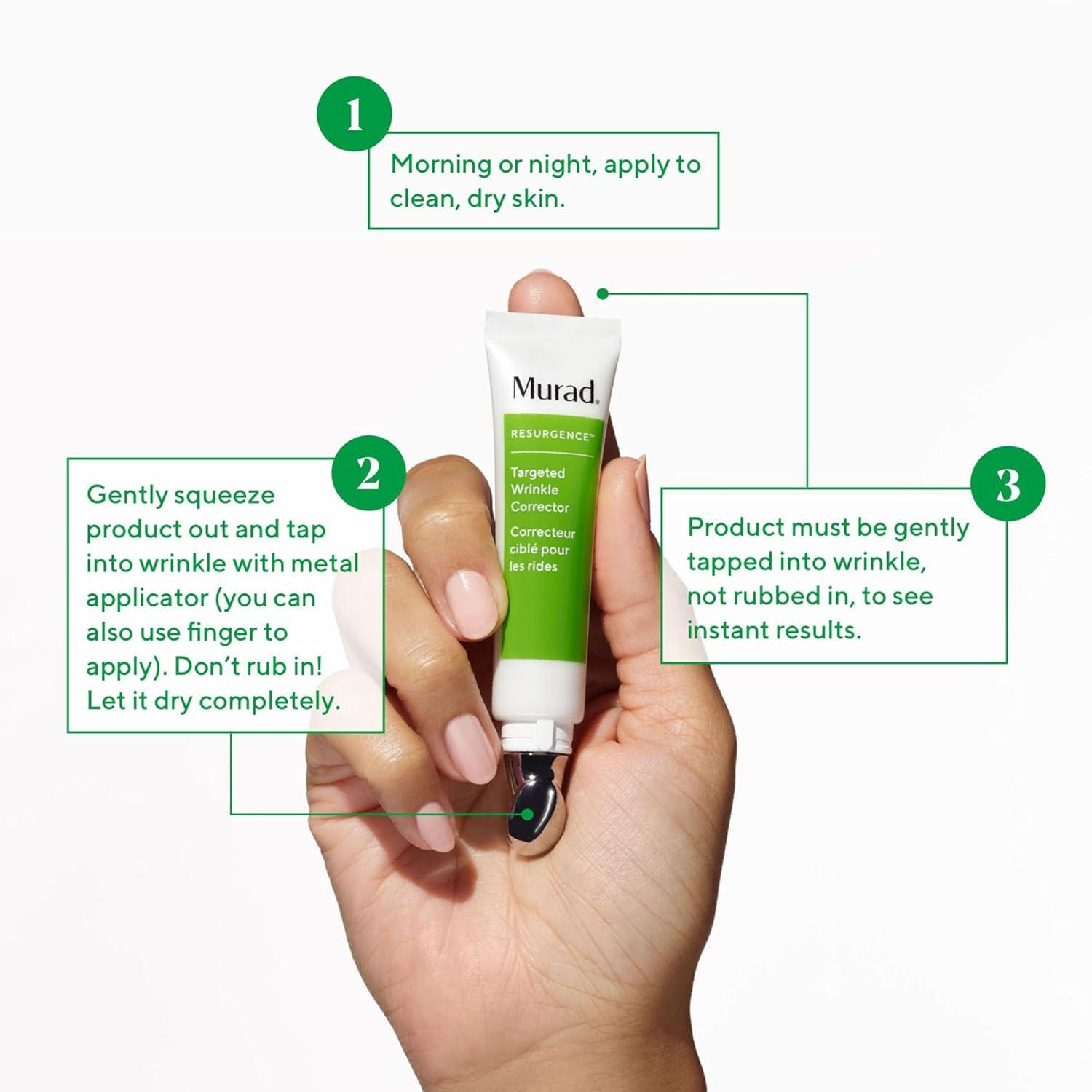 imageMurad Targeted Wrinkle Corrector Hyaluronic Acid and Peptide AntiAging Cream for Reducing Wrinkles Instant Plumping Smoothing and Hydrating Fine Lines 05 Oz