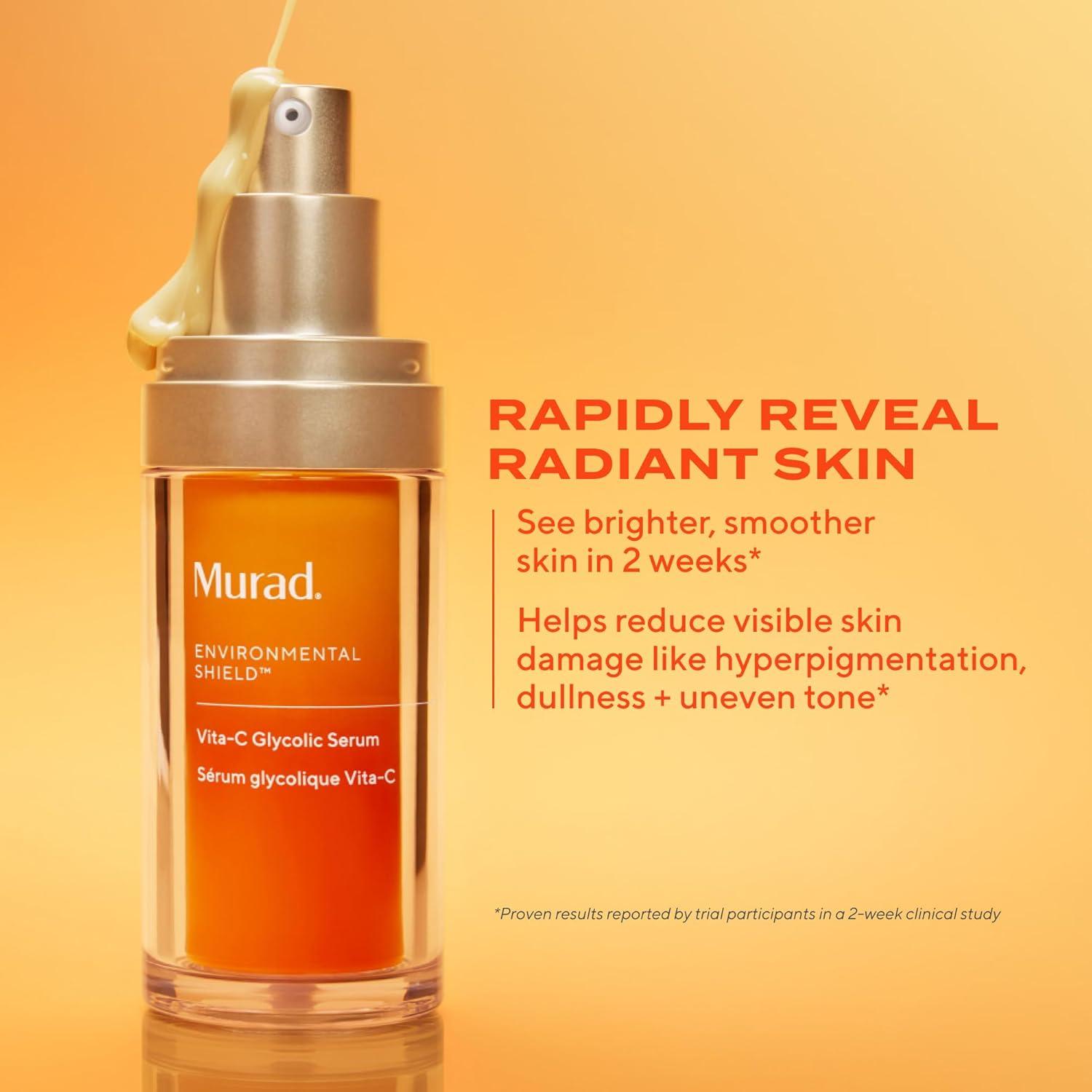 imageMurad VitaC Glycolic Serum Advanced Brightening Vitamin C and Glycolic Acid Face Serum for Improved Skin Tone and Texture GoldStabilized Vitamin C for Enhanced Efficacy and Potency1 Fl Oz Pack of 1