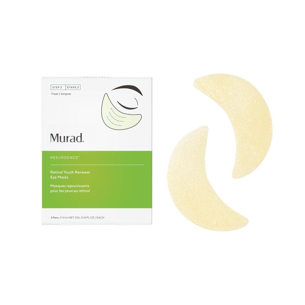 imageMurad Dr Zion Retinol Youth Renewal Eye Masks  NoSlip Full Absorption BioCellulose Under Eye Patches with Retinol Blue Agave ampamp Passionfruit for Lines Wrinkles Puffiness5 Pair Pack of 1