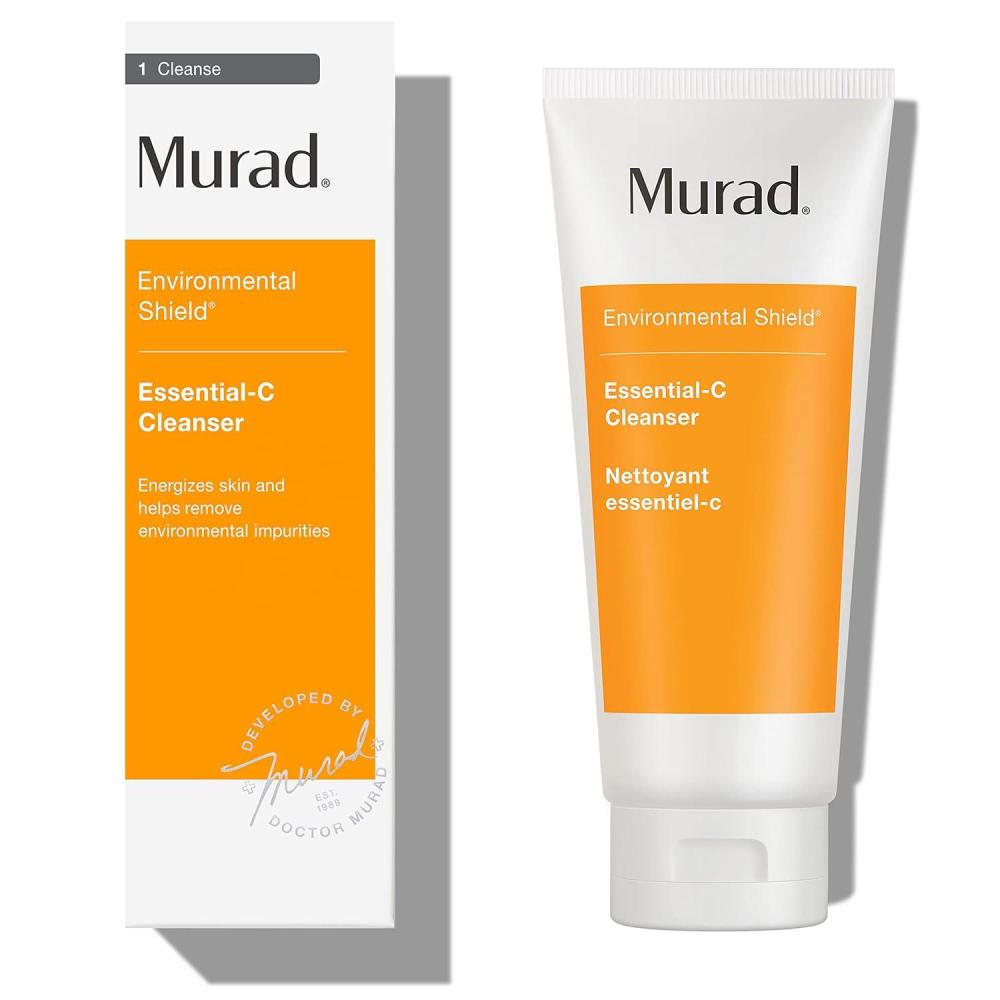 imageMurad EssentialC Cleanser Energizing Antioxidant Citrus Face Wash with Vitamin C Technology Brightening Foaming Gel Washes Away Pollution and Impurities ampamp Conditions and Nourishes Skin675 Fl Oz Pack of 1
