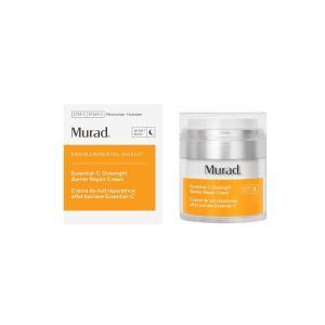 Murad Essential-C Overnight Barrier Repair Cream – Vitamin C & Marrubium Anti-Pollution Nightly Moisturizer for Damage Repair & Brighter, Smoother Face – 1.7 Fl Oz