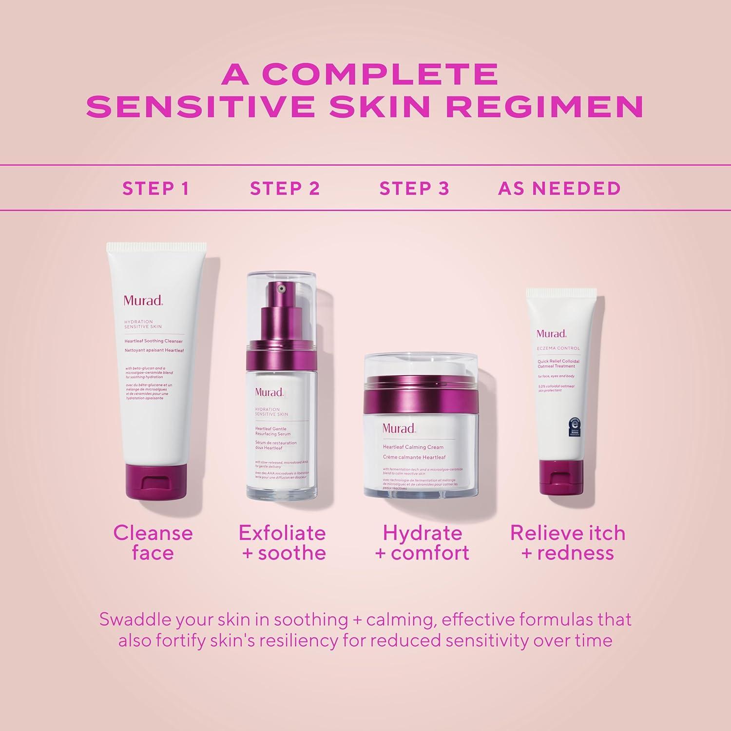 imageMurad Quick Relief Colloidal Oatmeal Treatment 5 Colloidal Oatmeal Cream with Ground Cherry ampamp Oat Lipids for EczemaProne Skin Hydrates Soothes ampamp Relieves Redness Itch Rashes 17 Fl Oz