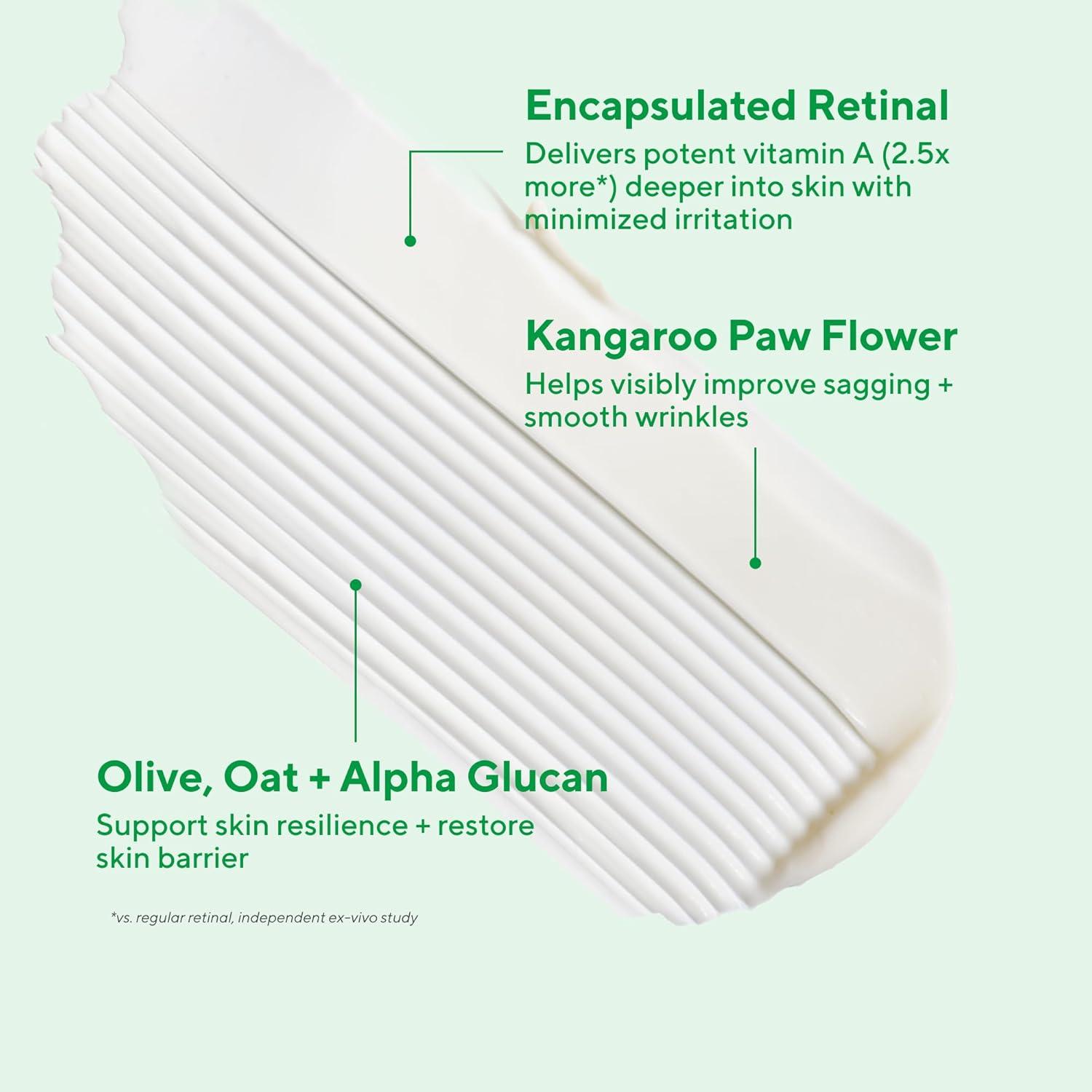 imageMurad Retinal ReSculpt Overnight Treatment Advanced Face and Neck Serum with Encapsulated Retinal Kangaroo Paw Olive ampamp Oat Smooths Deep Wrinkles and Crepey Skin ampamp Lifts Sagging Skin1 Fl Oz Pack of 1