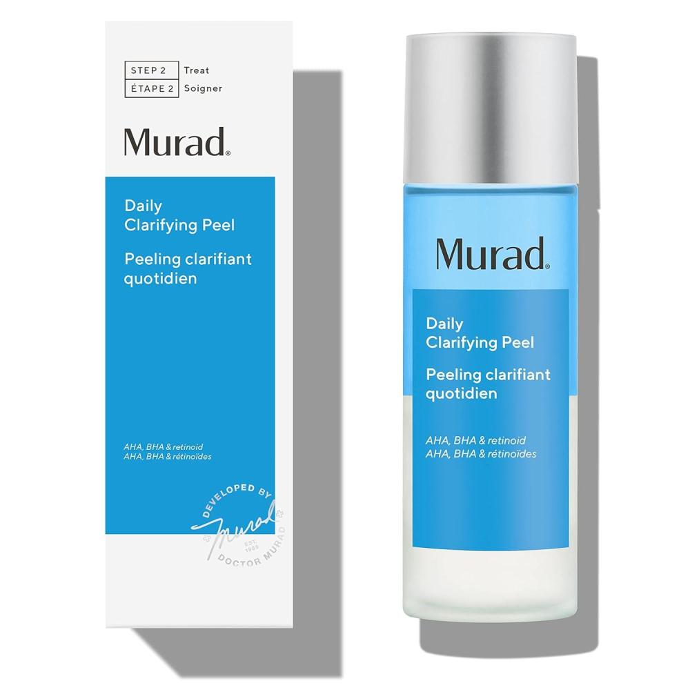imageMurad Daily Clarifying Peel  Retinoid Salicylic ampamp Glycolic Acid AHABHA Exfoliating Liquid Solution for Softer Smoother Hydrated PoreRefined Skin  32 Fl Oz