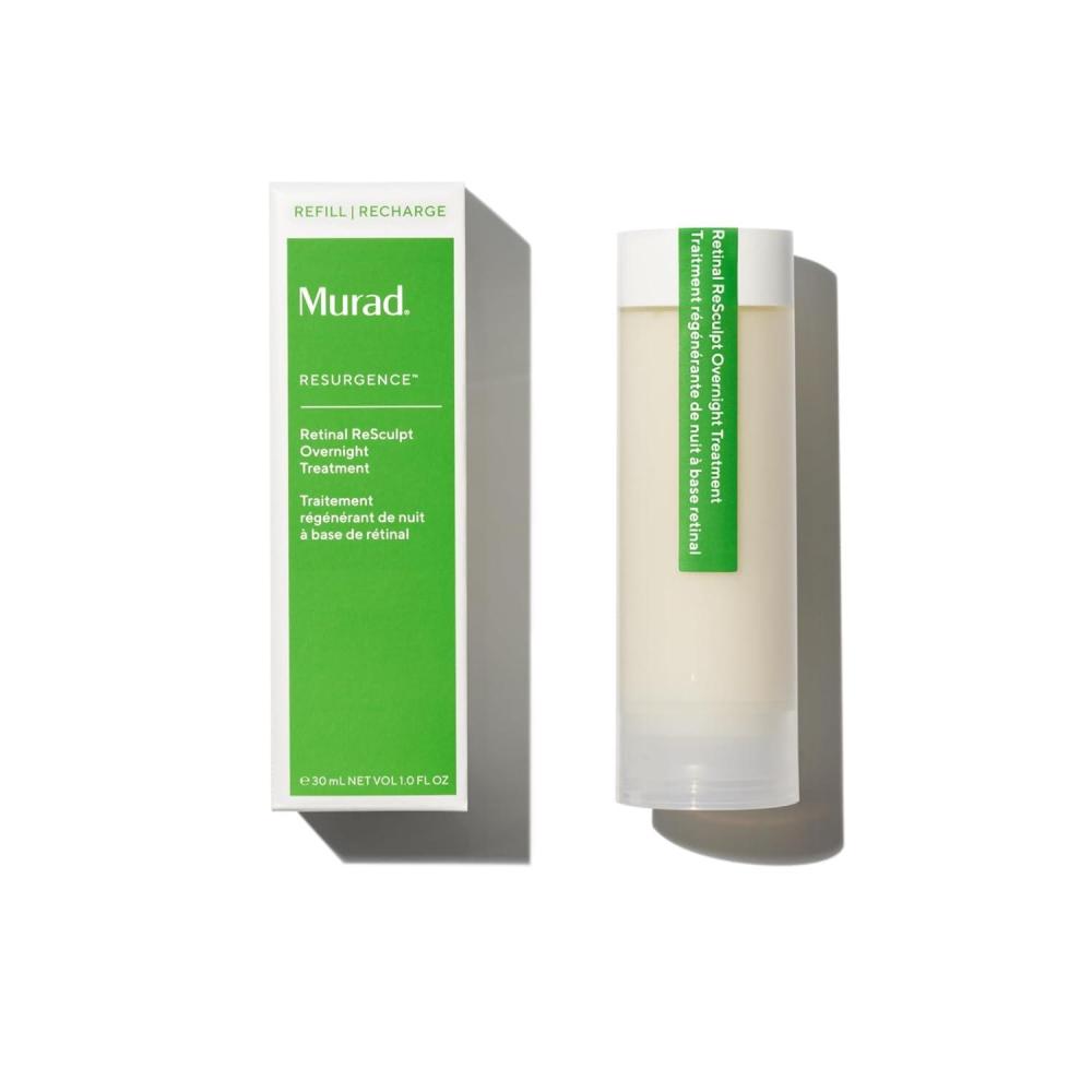 imageMurad Retinal ReSculpt Overnight Treatment  Advanced Face and Neck Serum with Encapsulated Retinal Kangaroo Paw Olive ampamp Oat Smooths Deep Wrinkles and Crepey Skin ampamp Lifts Sagging SkinRefill 1 Fl Oz