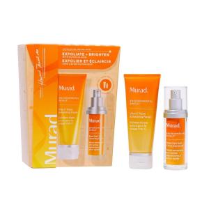 Murad Exfoliate + Brighten w/ Glycolic Acid – 2-Piece Gift Set ($171 Value) – Microdermabrasion-like facial for smoother skin and dark spots – Vita-C Cleanser 2.7Fl Oz, Rapid Dark Spot Serum 1.0Fl Oz