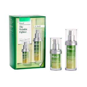 Murad The Wrinkle Fighter – 2‑Piece ($141 Value) – Retinol Youth Renewal Kit (Full + Travel Size) – Tri‑Active Retinol, Swertia & Hyaluronic Acid – Fast‑Acting Anti‑Aging Serum – Firms & Smooths Skin