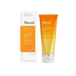 Murad Vita-C Triple Exfoliating Facial – Gold-Stabilized Vitamin C and Physical, Chemical, & Enzymatic Exfoliant Scrub for Smoother, Brighter, Radiant Skin – 2.7 Fl Oz