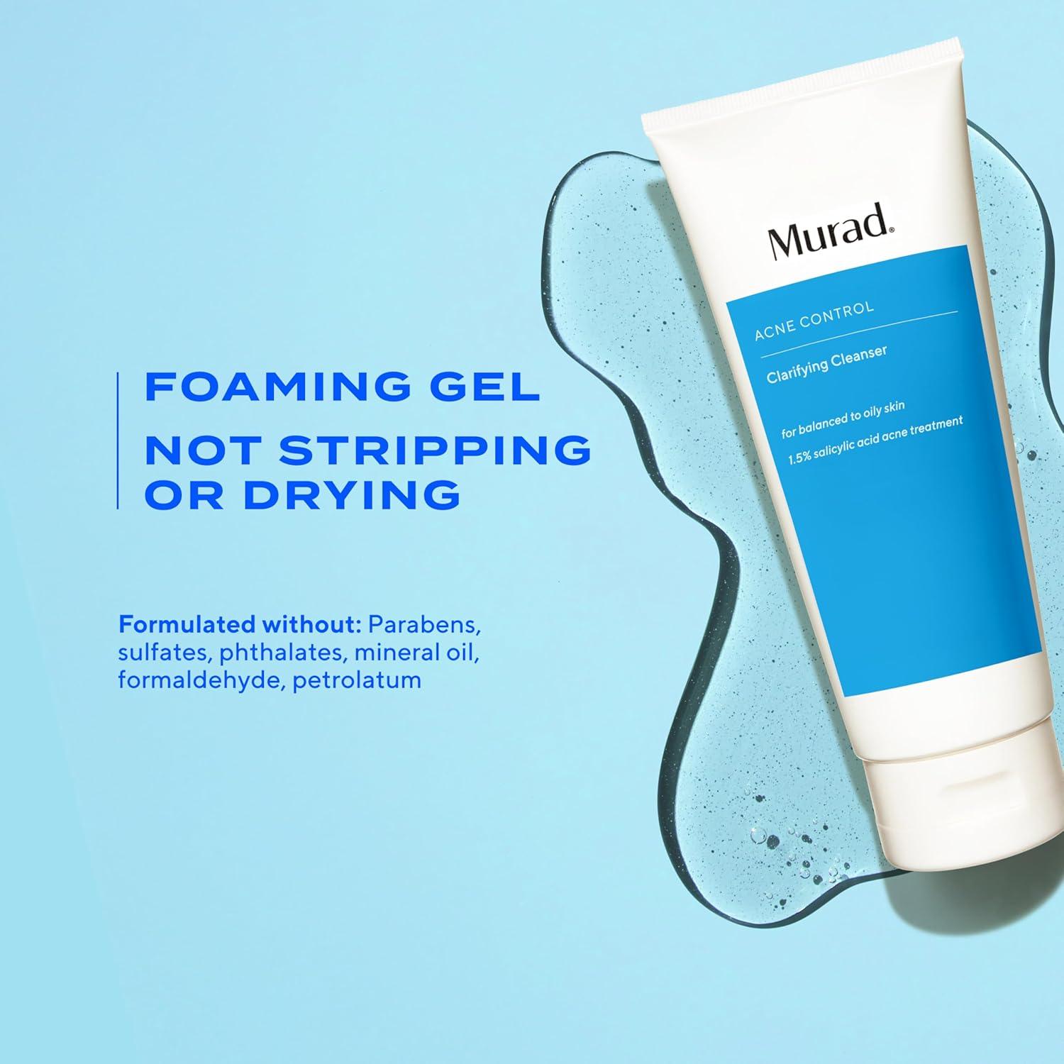 image:imageMurad Acne Control Clarifying Cleanser Salicylic Acid amp Green Tea Formula for Acne Deep Pore Cleansing Oil Control amp Breakout Prevention for Clear Balanced HealthyLooking Skin5 Fl Oz Pack of 1